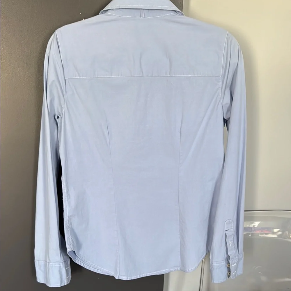 Abercrombie & Fitch Sky Blue Button-Up Shirt Size L•EUC Excellent Used Condition - Picture 4 of 8
